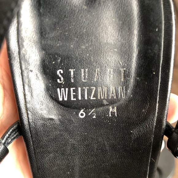 💥LAST PRICE DROP!!!💥 STUART WEITZMAN -6.5- Dressy, Strappy Sandals in black - Picture 2 of 12